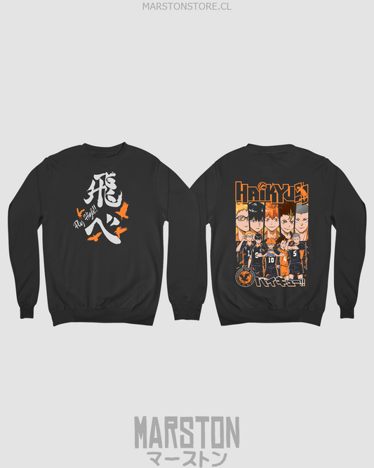 Polerón de Haikyuu!! del equipo Karasuno