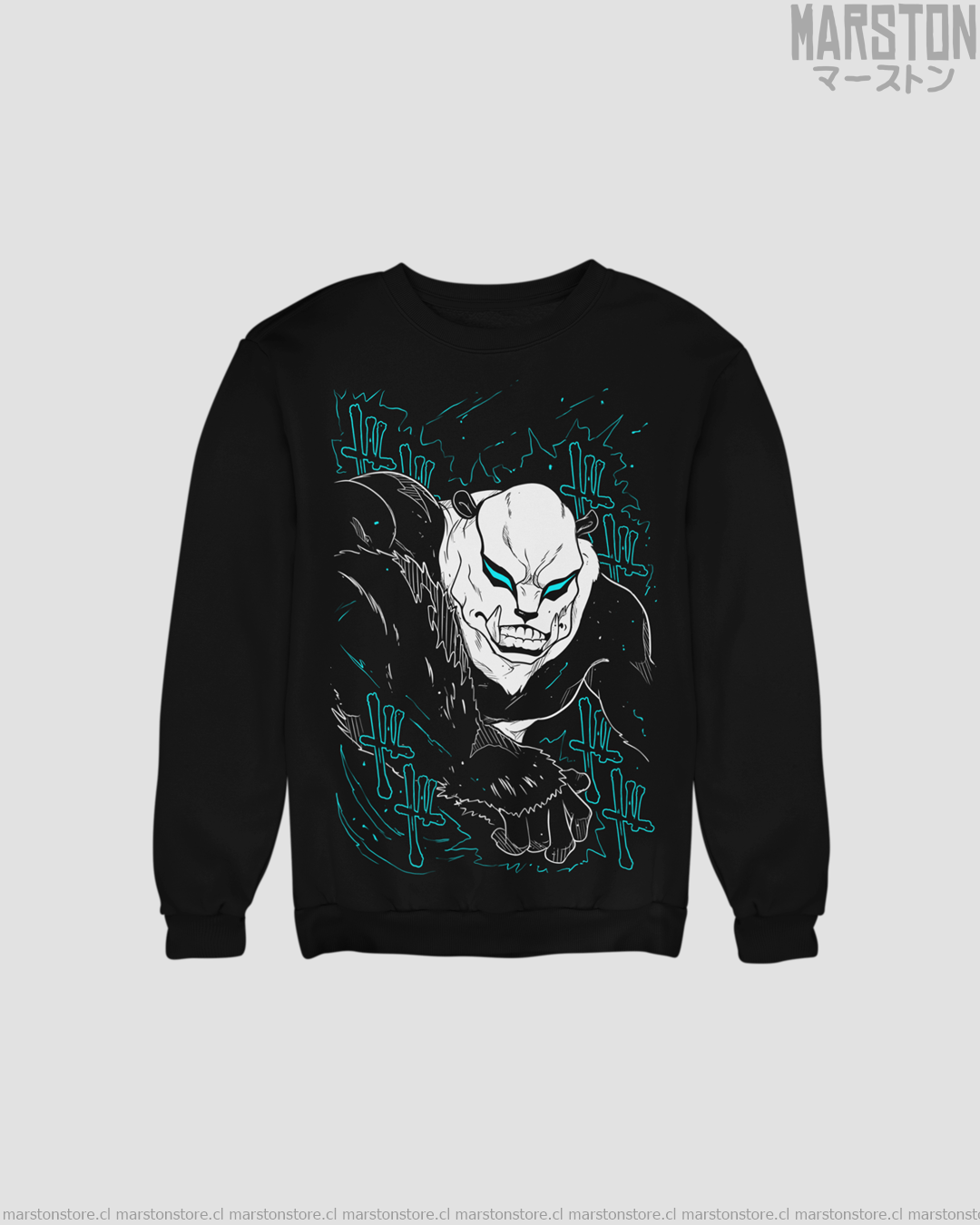 Polerón Jujutsu Kaisen con diseño de Panda