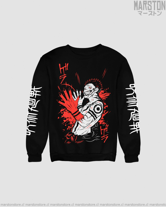 Polerón Jujutsu Kaisen con diseño de Ryomen Sukuna