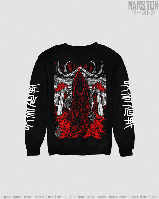 Polerón Jujutsu Kaisen con diseño de Ryomen Sukuna