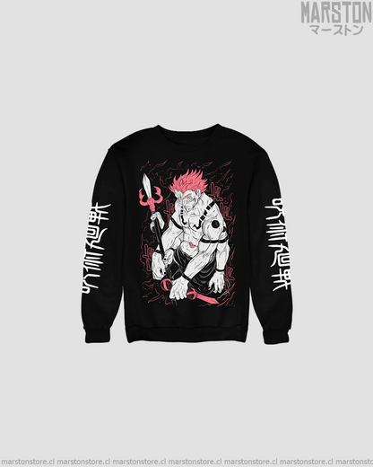 Polerón Jujutsu Kaisen con diseño de Ryomen Sukuna