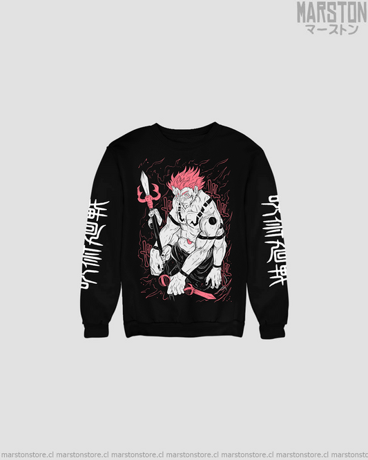 Polerón Jujutsu Kaisen con diseño de Ryomen Sukuna