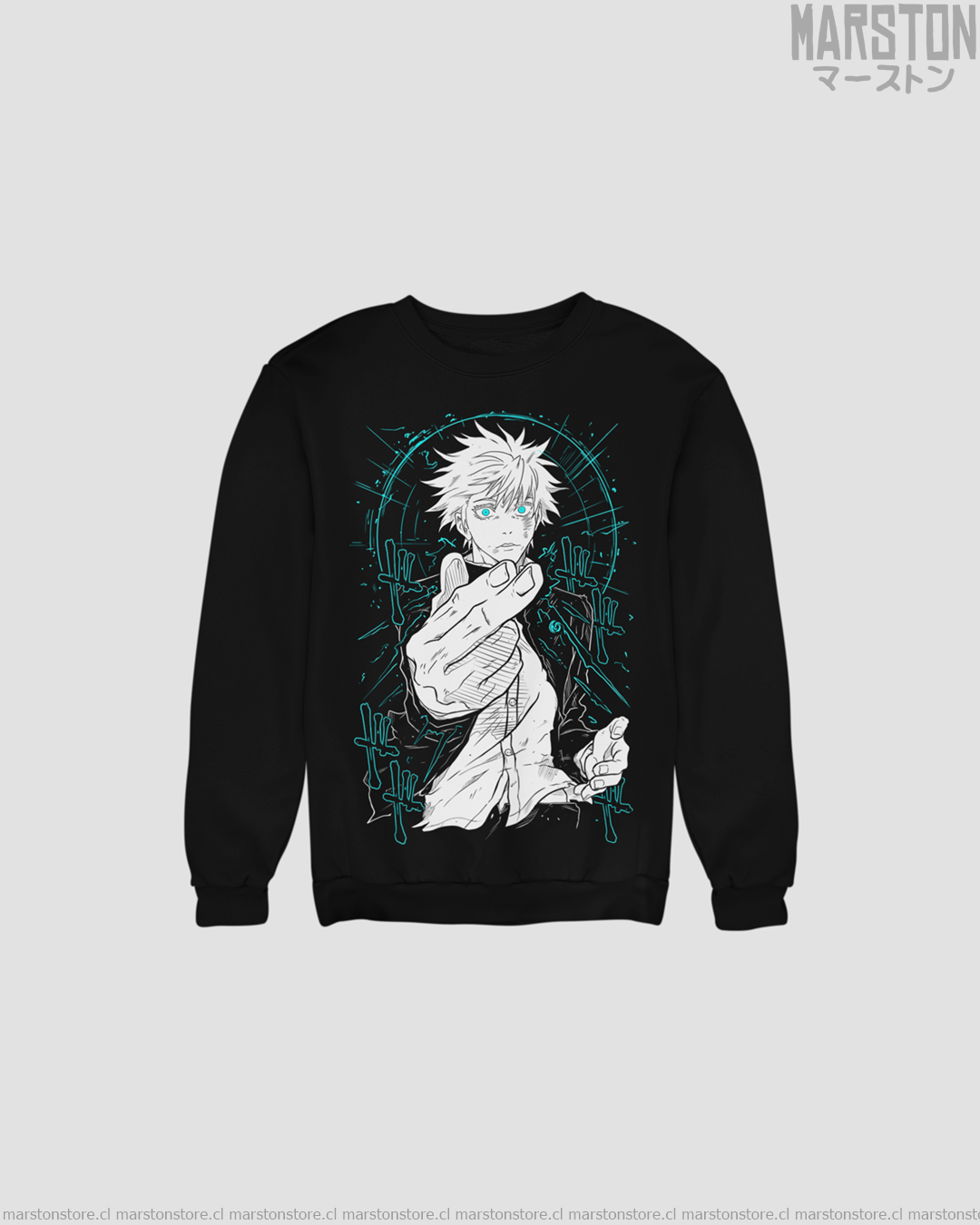 Polerón Jujutsu Kaisen con diseño de Satoru Gojo