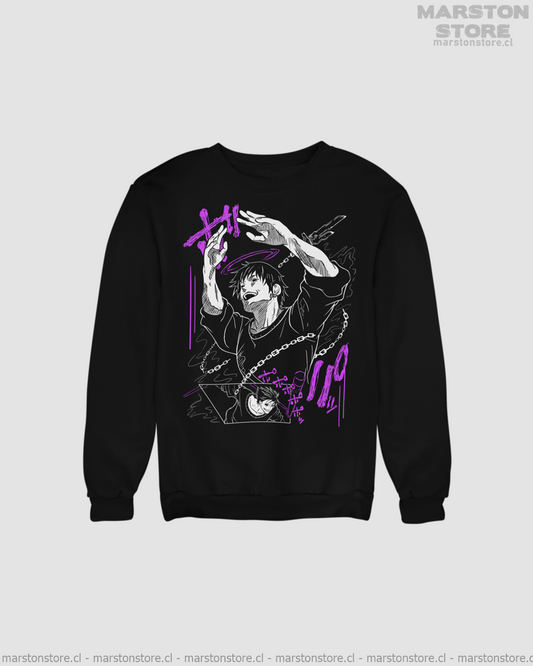 Polerón Jujutsu Kaisen con diseño de Toji Fushiguro
