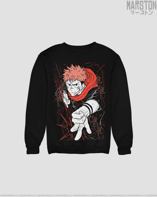 Polerón Jujutsu Kaisen con diseño de Yuji Itadori