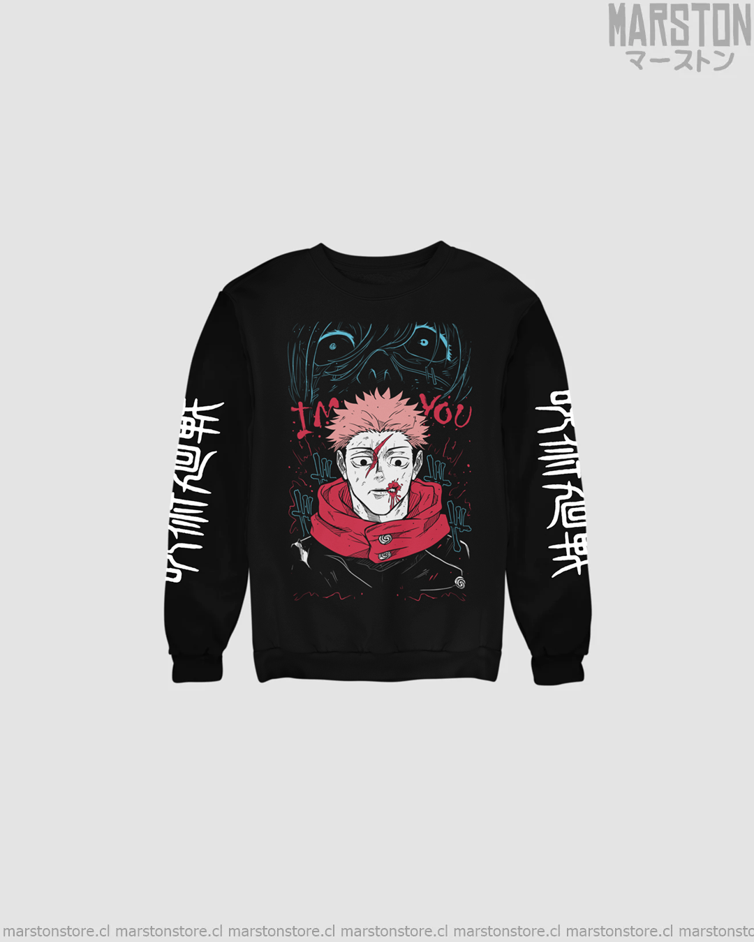 Polerón Jujutsu Kaisen con Yuji Itadori y Mahito