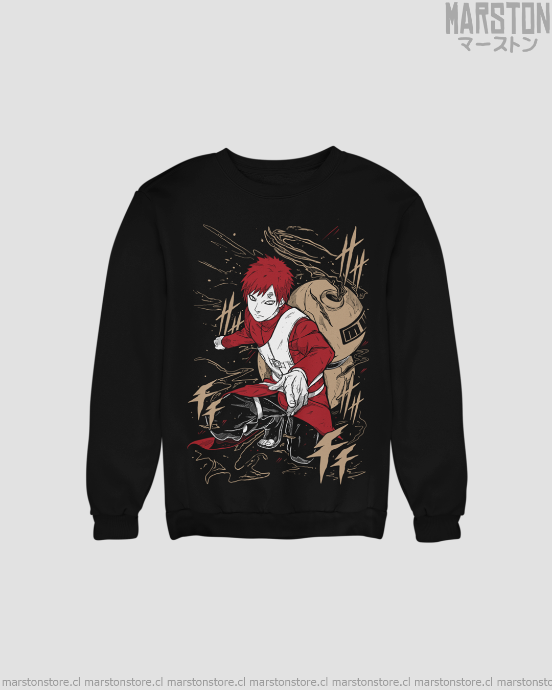 Polerón Naruto con diseño de Gaara
