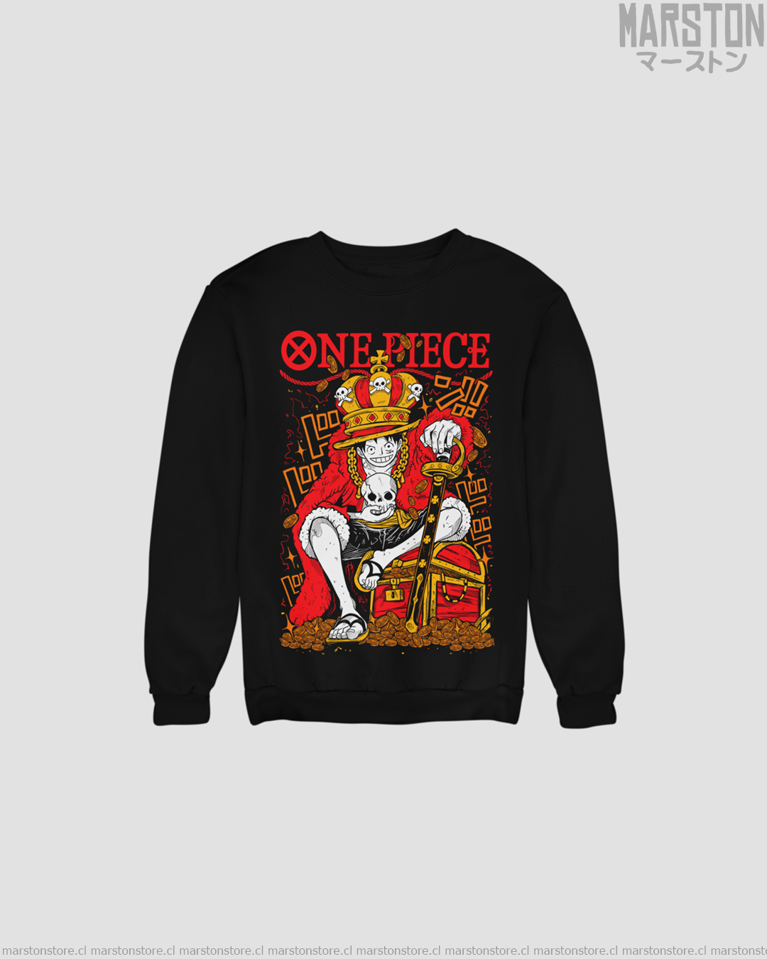 Polerón One Piece con diseño de Monkey D. Luffy
