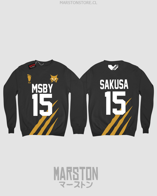 Polerón polo de Haikyuu!! de MSBY Black Jackals con Kiyoomi Sakusa