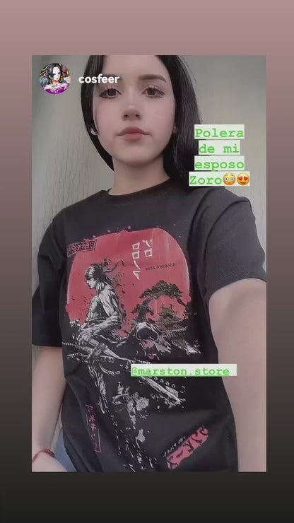 Polera One Piece - Roronoa Zoro - Negra 20