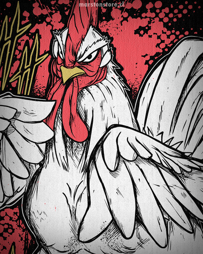 Polera Rooster Fighter - Keiji