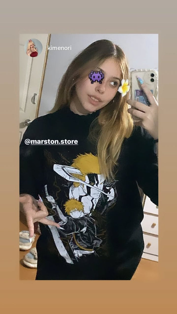 Foto real de cliente - Polera Bleach