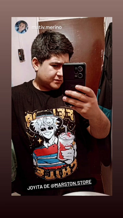 Polera Jujutsu Kaisen - Satoru Gojo Huaso - Fiestas Patrias (#cxn)