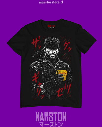 Polera Metal Gear Solid 3 Snake Eater - Snake - Calorie Mate