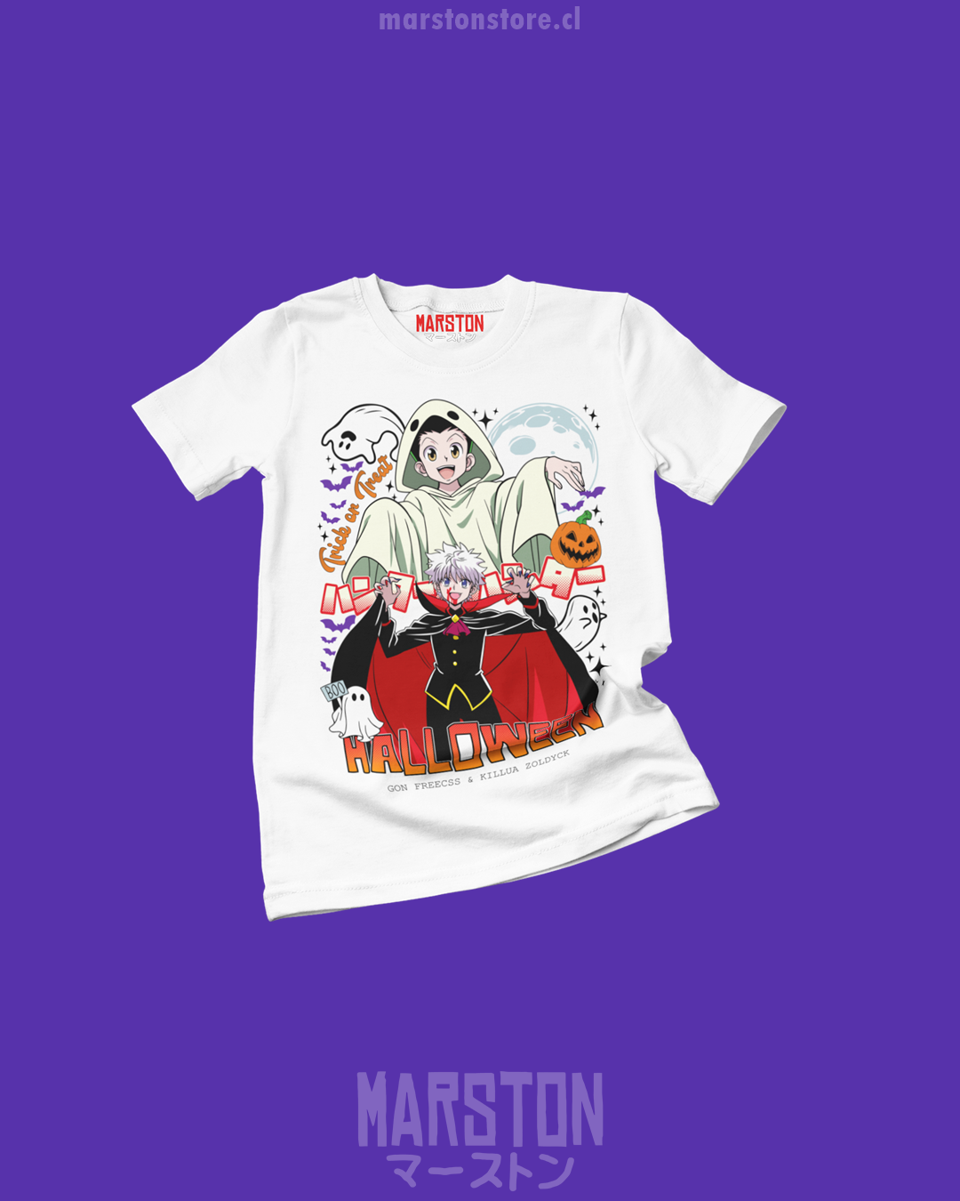 Polera Hunter x Hunter - Killua Zoldyck x Gon Halloween (#Ak0)