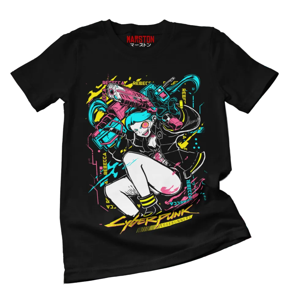 Polera Cyberpunk Edgerunners - Rebecca - OFERTA TALLA M