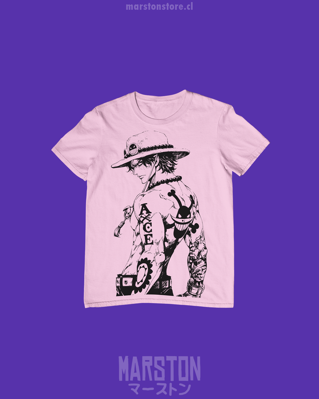 Polera One Piece - Portgas D. Ace