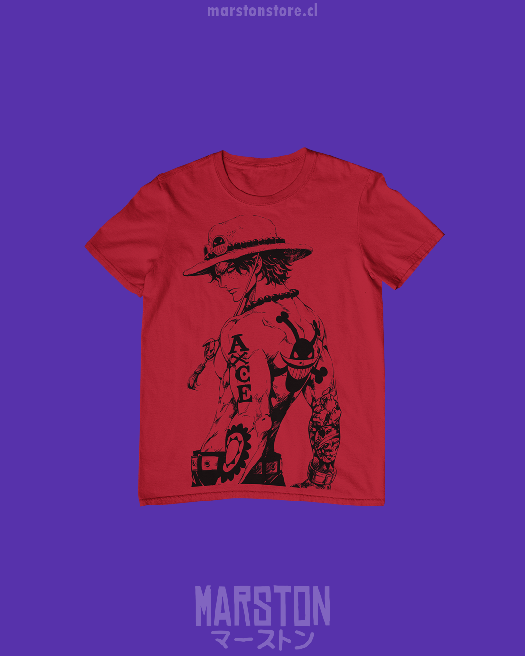 Polera One Piece - Portgas D. Ace