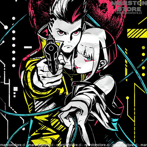 Polera Cyberpunk - Lucy Kushinada x David Martinez
