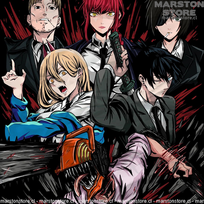 Polera Chainsaw Man - Denji - Makima - Himeno - Power - Aki - Kishibe