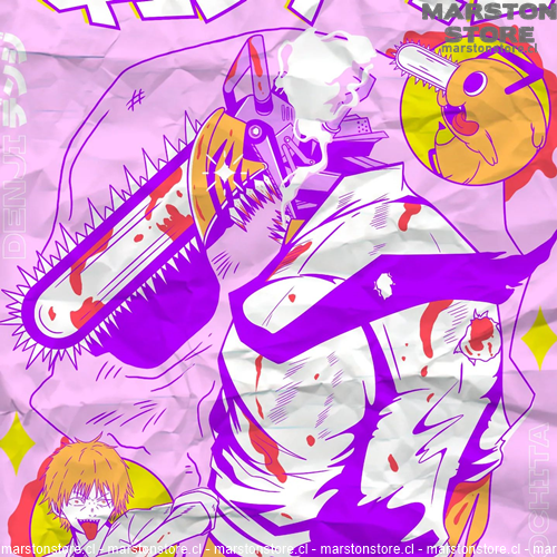 Polera Chainsaw man - Denji x Pochita (v1)