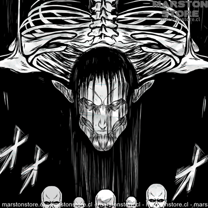 Polerón Shingeki no Kyojin - Eren Jaeger - The Rumbling