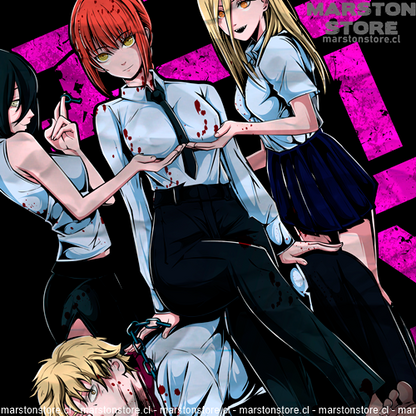 Polera Chainsaw Man - Makima - Denji - Reze - Power
