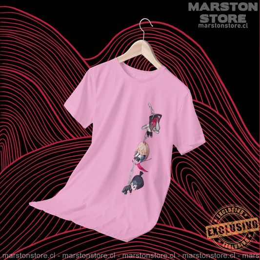 Polera Chainsaw Man - Denji - Power - Aki (sólo frontal)