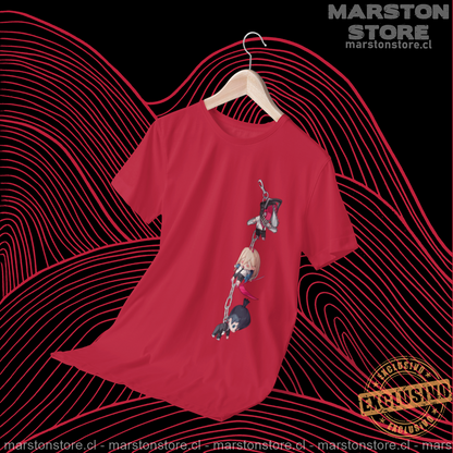 Polera Chainsaw Man - Denji - Power - Aki (sólo frontal)