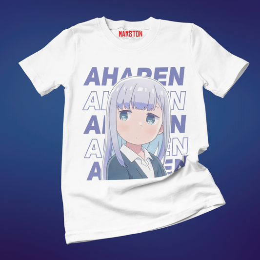 Polera blanca de Aharen-san wa Hakarenai