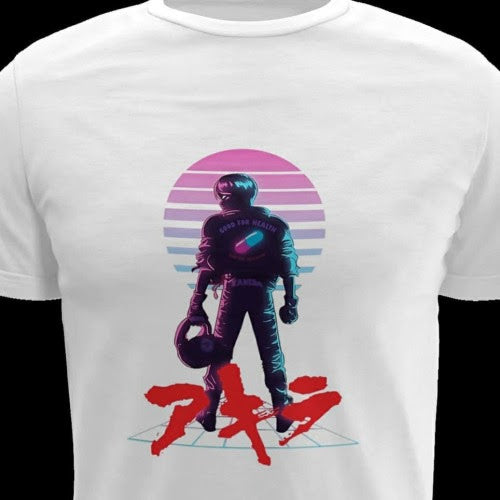 Polera blanca de Akira con Shotaro Kaneda