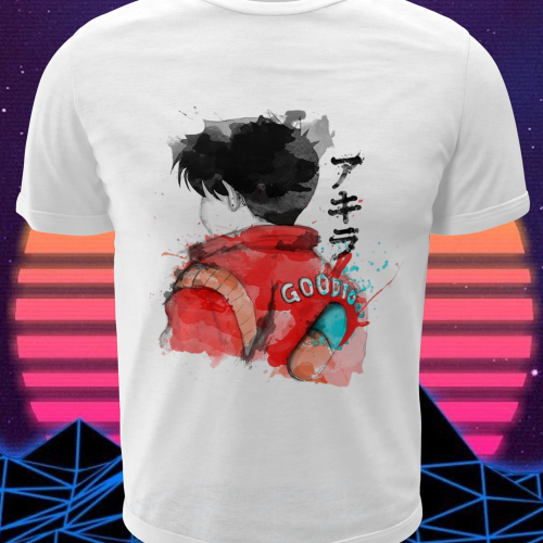 Polera blanca de Akira con Shotaro Kaneda