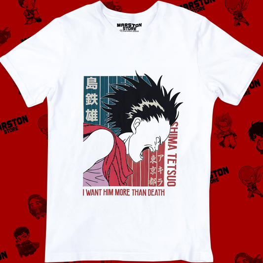 Polera blanca de Akira con Tetsuo Shima