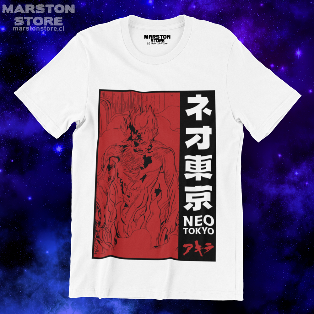 Polera blanca de Akira con Tetsuo Shima