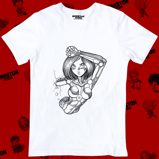 Polera blanca de Alita: Battle Angel