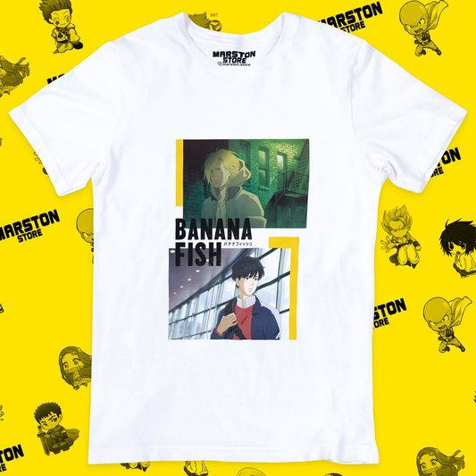 Polera blanca de Banana Fish
