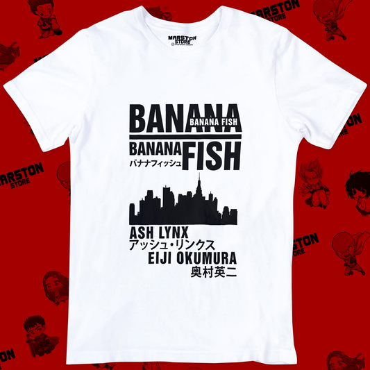 Polera blanca de Banana Fish