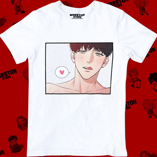 Polera blanca de BJ Alex con Ahn Jiwon