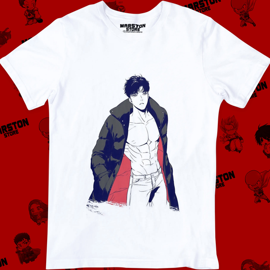 Polera blanca de BJ Alex con Ahn Jiwon