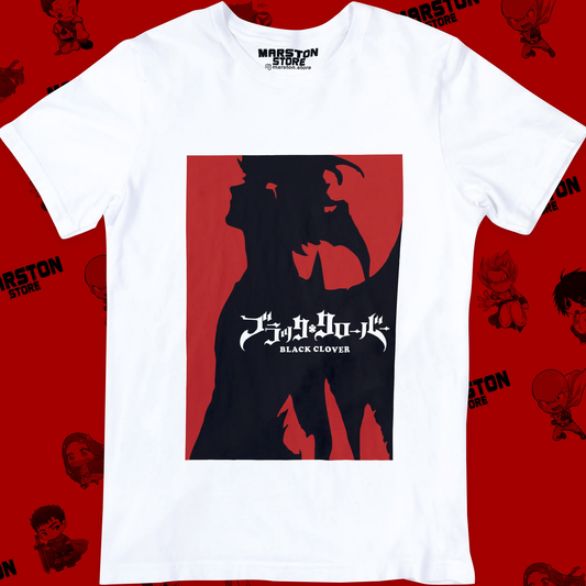 Polera blanca de Black Clover