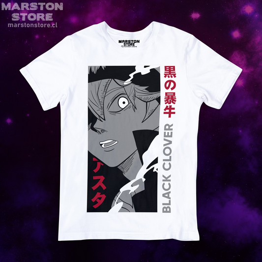 Polera blanca de Black Clover
