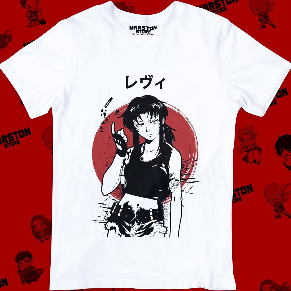 Polera blanca de Black Lagoon
