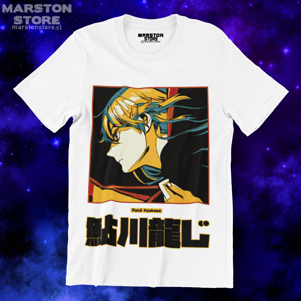 Polera blanca de Blue Period con Ryuji Ayukawa