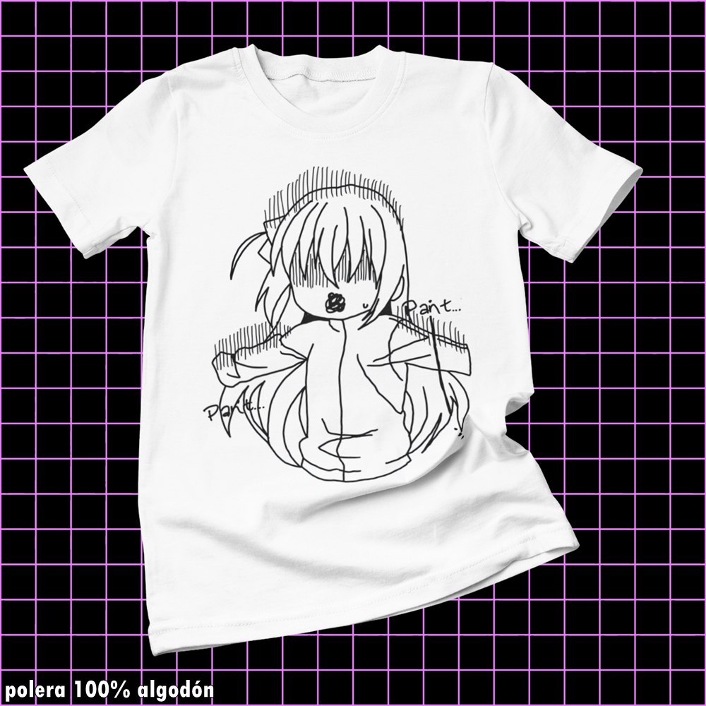 Polera blanca de Bocchi the Rock! con Hitori Gotoh