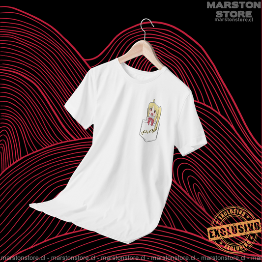 Polera blanca de Bocchi the Rock! con Nijika Ijichi