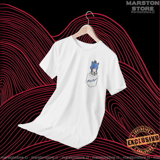 Polera blanca de Bocchi the Rock! con Ryo Yamada