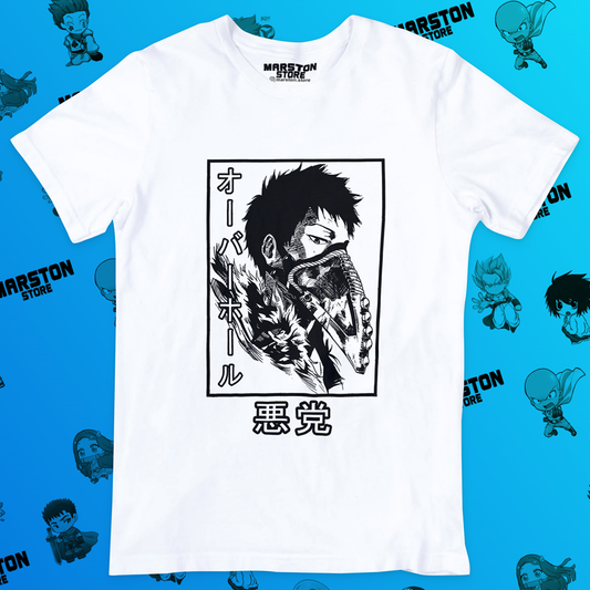 Polera blanca de Boku no Hero Academia (My Hero Academia) con diseño anime