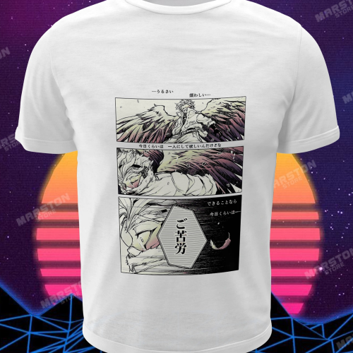 Polera blanca de Boku no Hero Academia (My Hero Academia) con diseño anime