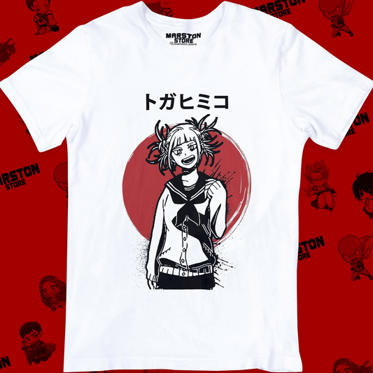 Polera blanca de Boku no Hero Academia (My Hero Academia) con diseño anime