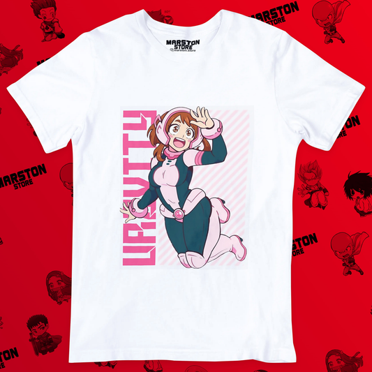 Polera blanca de Boku no Hero Academia (My Hero Academia) con diseño anime